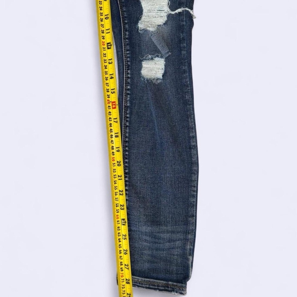 Mudd Low Rise Skinny Jeans Size 1 Distressed Y2K Stretch Denim - Picture 7 of 7
